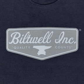 Biltwell Grey shield t-shirt black T-SHIRTS Biltwell