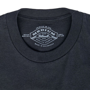 Biltwell Grey shield t-shirt black T-SHIRTS Biltwell