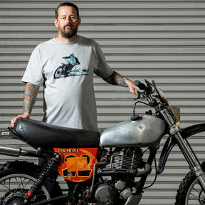 Biltwell Roost t-shirt sporty gray T-SHIRTS Biltwell
