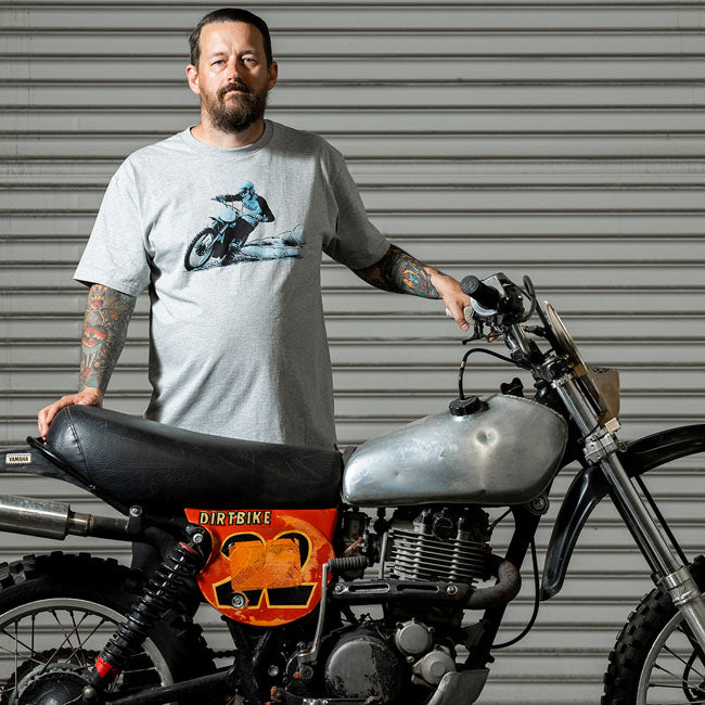 Biltwell Roost t-shirt sporty gray T-SHIRTS Biltwell