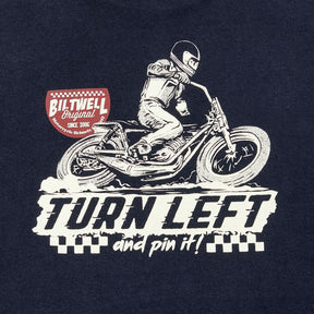 Biltwell Left turn long sleeve t-shirt black T-SHIRTS LONG SLEEVE Biltwell