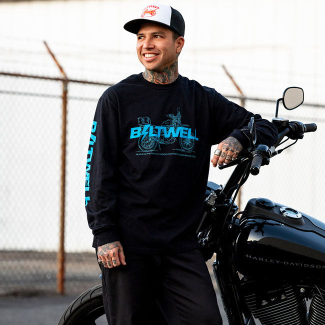 Biltwell ADVXL long sleeve t-shirt black T-SHIRTS LONG SLEEVE Biltwell