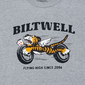 Biltwell Tiger long sleeve graphite T-SHIRTS LONG SLEEVE Biltwell