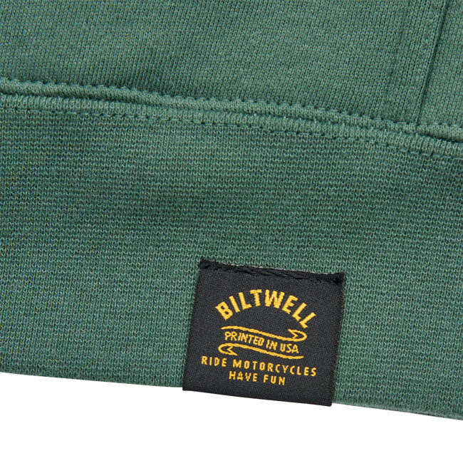 Biltwell Pan hoodie green HOODIES Biltwell