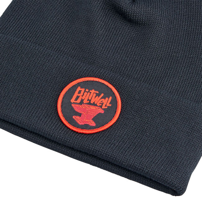 Biltwell Anvil beanie black/red BEANIES Biltwell