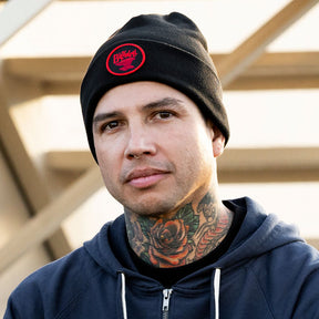 Biltwell Anvil beanie black/red BEANIES Biltwell