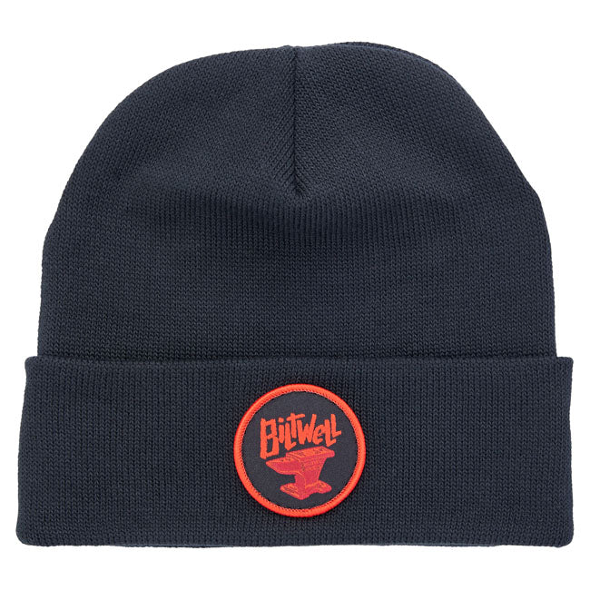 Biltwell Anvil beanie black/red BEANIES Biltwell