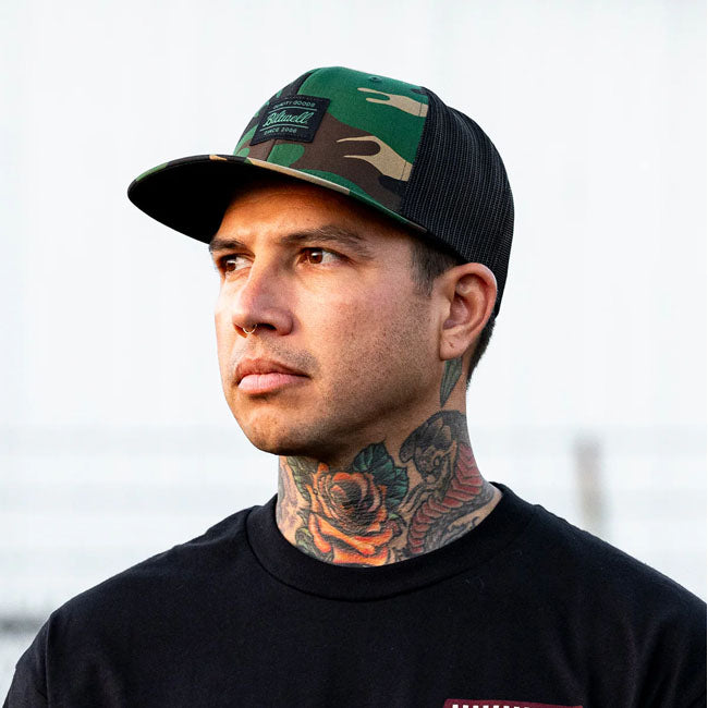 Biltwell Woodland trucker cap camo CAPS Biltwell