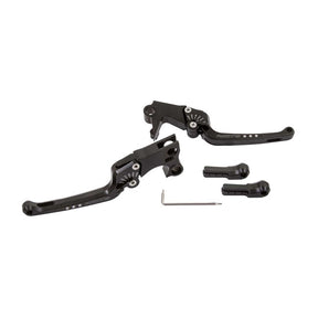 Rick''s Motorcycles, Good Guys brake & clutch lever set Black CLUTCH/BRAKE LEVERS Rick''S Motorcycles
