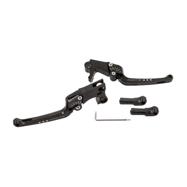 Rick''s Motorcycles, Good Guys brake & clutch lever set Black CLUTCH/BRAKE LEVERS Rick''S Motorcycles