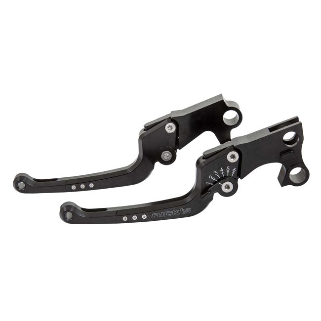 Rick''S Motorcycles, Good Guys Brake & Clutch Lever Set Black Clutch/Brake Levers Rick's Motorcycles