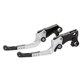Rick's Motorcycles Adjustable Lever Good Guys Brake And Clutch Kit, Black & Silver