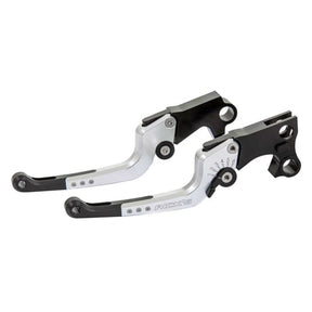 Rick's Motorcycles Adjustable Lever Good Guys Brake And Clutch Kit, Black & Silver