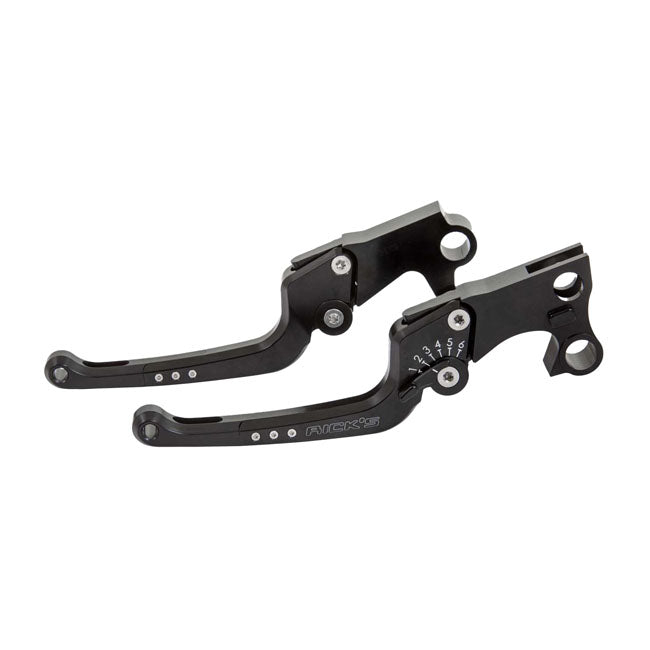 *14 DAYS EXTRA TRANSIT TIME* Rick''s Motorcycles, Good Guys brake & clutch lever set Black CLUTCH/BRAKE LEVERS Rick''S Motorcycles