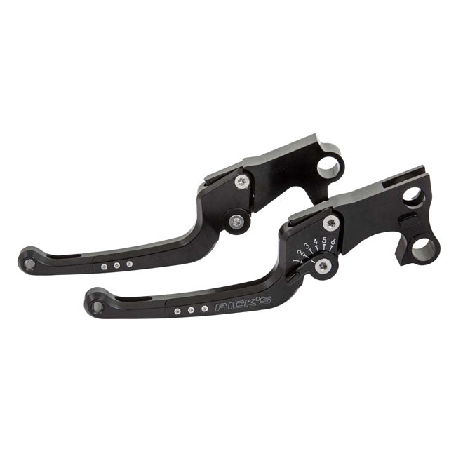 Rick''S Motorcycles, Good Guys Brake & Clutch Lever Set Black Clutch/Brake Levers Rick's Motorcycles