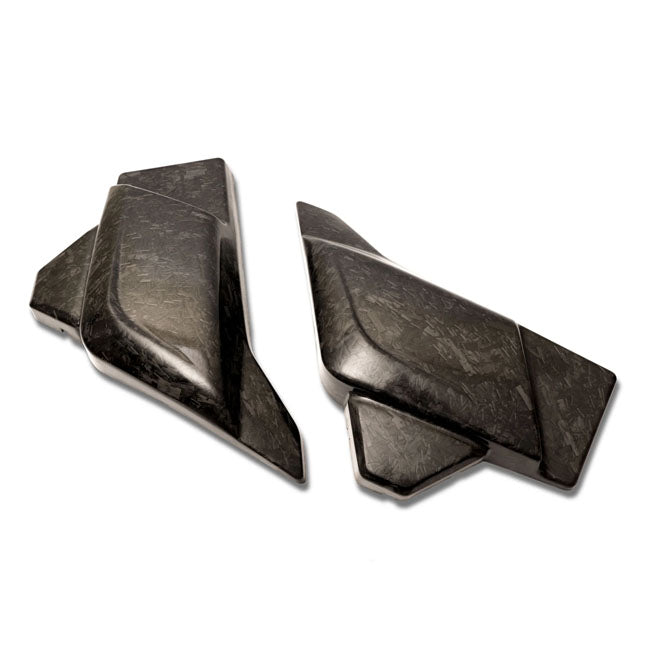 Forged Carbon Fiber Flow Style Side Cover Set - 23.5+ Touring Side Cover Tommy & Son$