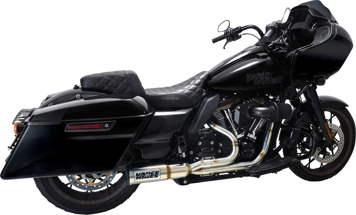 Hi-Output RR - 17+ Touring Full Exhaust System Vance & Hines Brushed