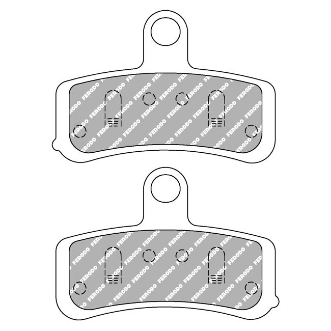 Ferodo, brake pads. Sintered ST-compound BRAKE PADS Ferodo