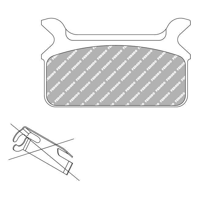 Ferodo, brake pads. Organic P-compound BRAKE PADS Ferodo