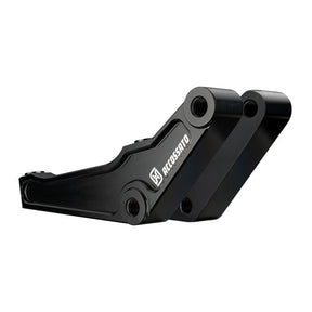 Accossato, brake caliper bracket set. 108mm L/R front. Black BRAKE CALIPER BRACKETS Accossato