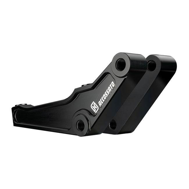 Accossato, brake caliper bracket set. 108mm L/R front. Black BRAKE CALIPER BRACKETS Accossato