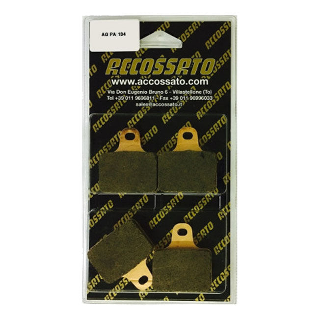 Accossato, brake pad set. Racing BRAKE PADS Accossato