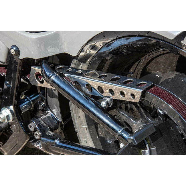 Rick''s Motorcycles, belt guard Round holes. Polished BELT GUARDS Rick''S Motorcycles