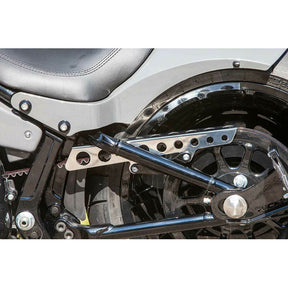 Rick''s Motorcycles, belt guard Round holes. Polished BELT GUARDS Rick''S Motorcycles