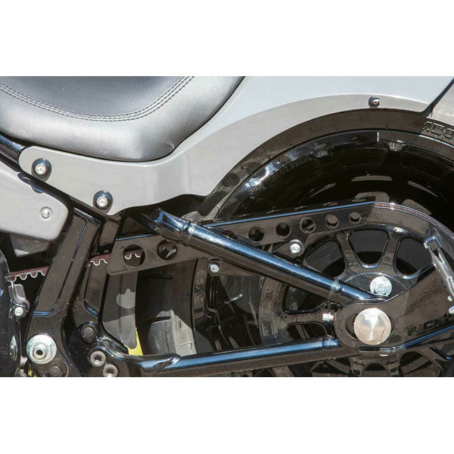 Rick''S Motorcycles, Belt Guard Round Holes. Gloss Black Belt Guards Rick's Motorcycles