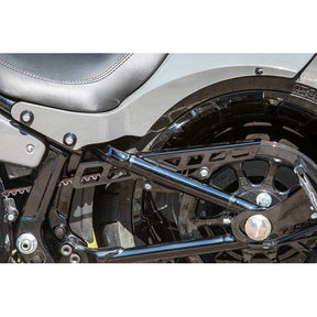 Rick''S Motorcycles, Belt Guard Square Holes. Gloss Black Belt Guards Rick's Motorcycles