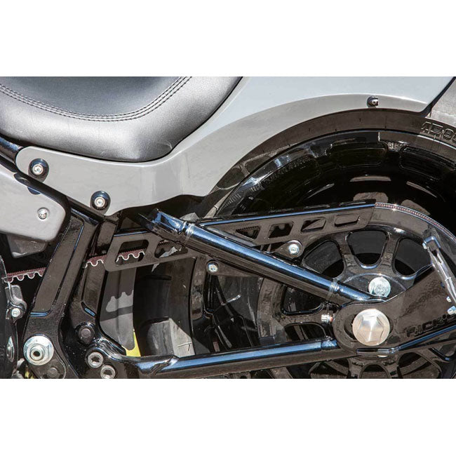 Rick''S Motorcycles, Belt Guard Square Holes. Gloss Black Belt Guards Rick's Motorcycles