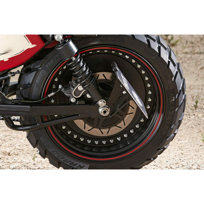 *14 DAYS EXTRA TRANSIT TIME* Rick''s Motorcycles, side mount license plate kit short.Black LICENSE PLATE BRACKETS Rick''S Motorcycles