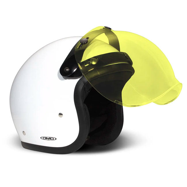 DMD Flip-up bubble visor yellow HELMETS Dmd