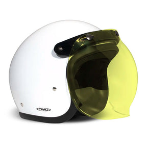 DMD Flip-up bubble visor yellow HELMETS Dmd