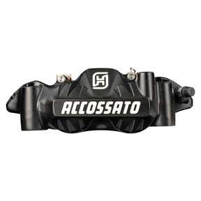 Accossato, 108mm monoblock radial brake caliper right. Black BRAKE CALIPERS Accossato