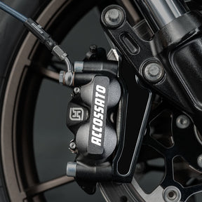Accossato, 108mm Monoblock radial brake caliper left. Black BRAKE CALIPERS Accossato