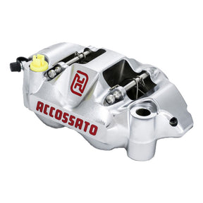 Accossato, 108mm Monoblock radial brake caliper left. Silver BRAKE CALIPERS Accossato