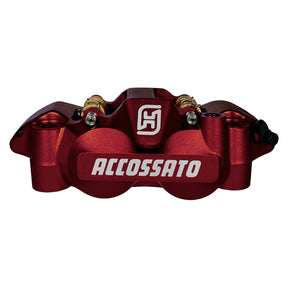 Accossato, 108mm Monoblock radial brake caliper right. Red BRAKE CALIPERS Accossato