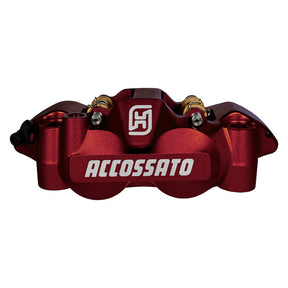 Accossato, 108mm Monoblock radial brake caliper left. Red BRAKE CALIPERS Accossato