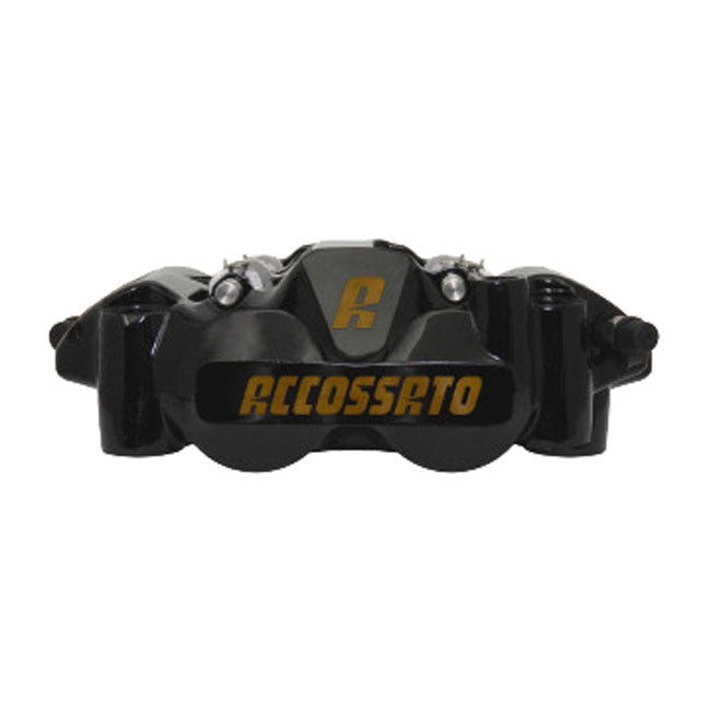 Accossato,108mm Monoblock radial brake caliper right. Black BRAKE CALIPERS Accossato