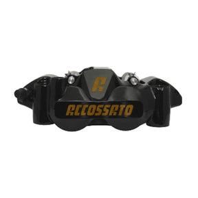 Accossato, 108mm monoblock radial brake caliper left. Black BRAKE CALIPERS Accossato