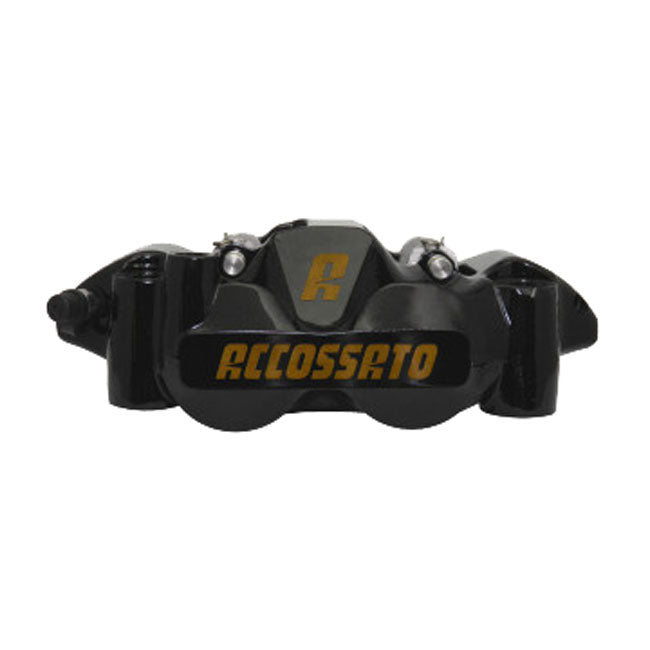 Accossato, 108mm monoblock radial brake caliper left. Black BRAKE CALIPERS Accossato