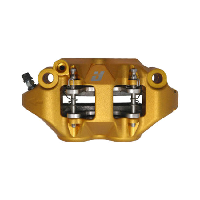 Accossato, 108mm Monoblock radial brake caliper right. Gold BRAKE CALIPERS Accossato