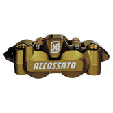 Accossato, 108mm Monoblock radial brake caliper left. Gold BRAKE CALIPERS Accossato