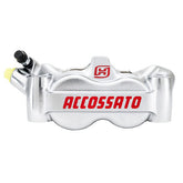 Accossato, 100mm Monoblock radial brake caliper left. Silver BRAKE CALIPERS Accossato