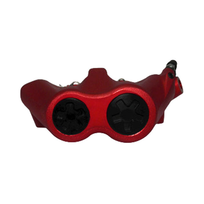 Accossato, 100mm Monoblock radial brake caliper left. Red BRAKE CALIPERS Accossato