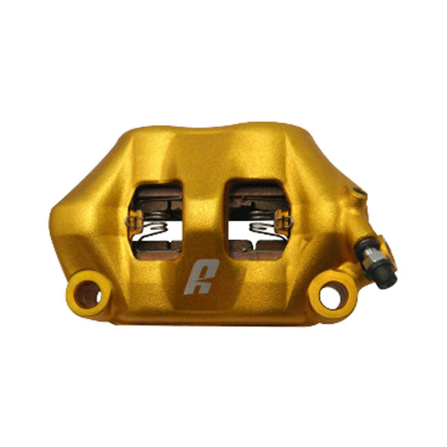 Accossato, 100mm Monoblock radial brake caliper right. Gold BRAKE CALIPERS Accossato
