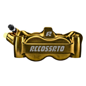 Accossato, 100mm Monoblock radial brake caliper left. Gold BRAKE CALIPERS Accossato