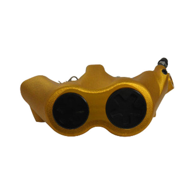 Accossato, 100mm Monoblock radial brake caliper left. Gold BRAKE CALIPERS Accossato