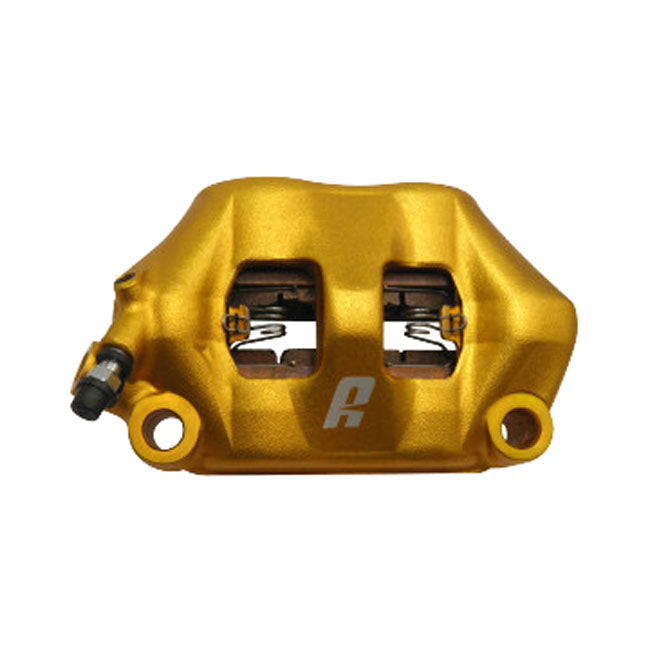 Accossato, 100mm Monoblock radial brake caliper left. Gold BRAKE CALIPERS Accossato